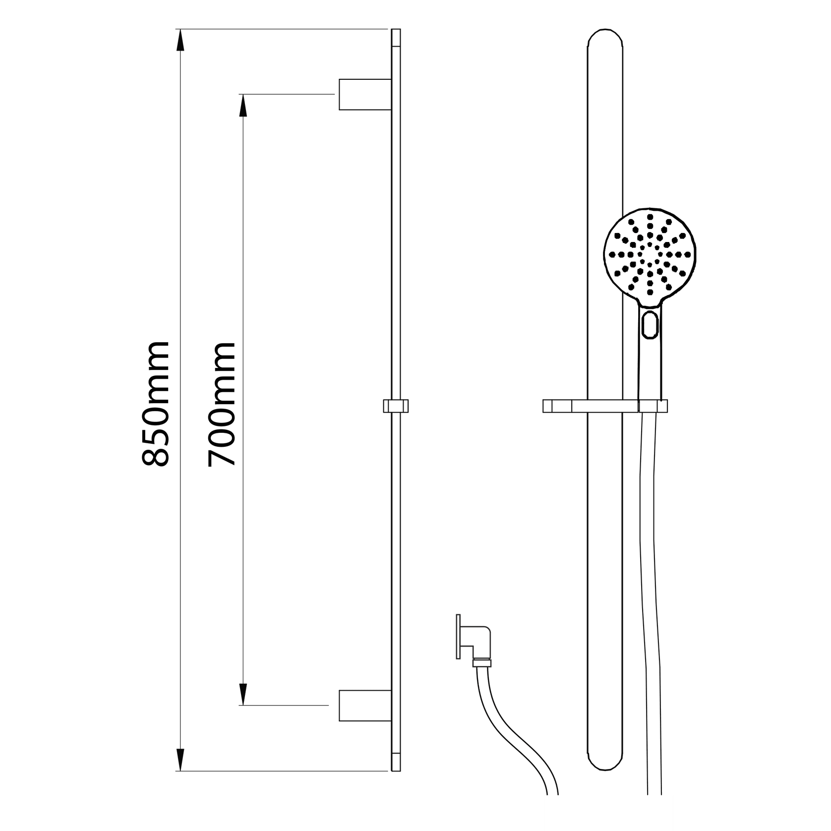 Olympia 3 Function Round Slide Shower gallery detail image