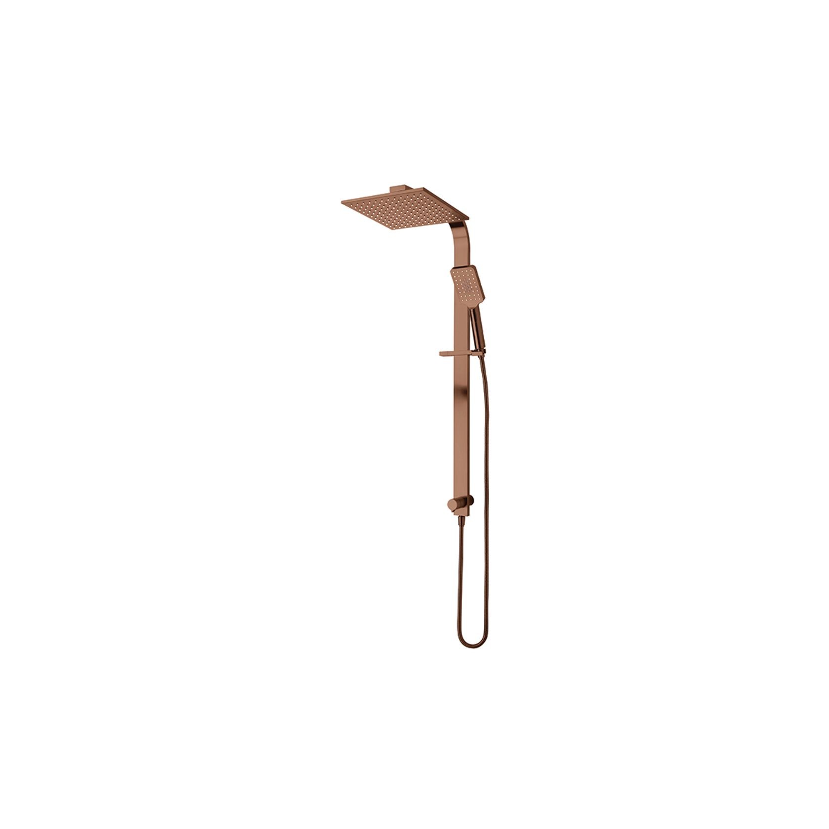 Olympia Double Head Shower (Square) Brushed Copper gallery detail image