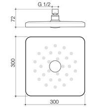 Waipori MK2 Satinjet Overhead (Shower Head Only) gallery detail image
