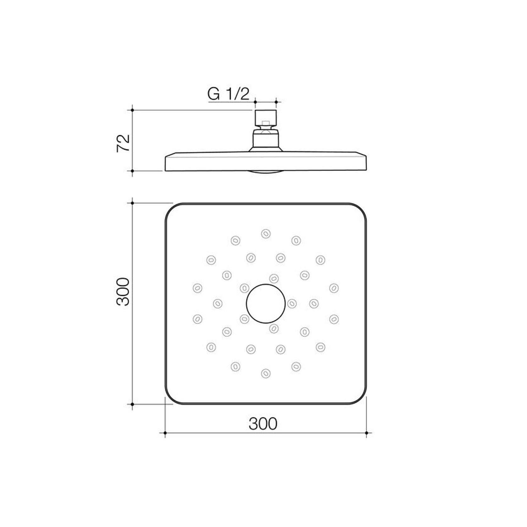 Waipori MK2 Satinjet Overhead (Shower Head Only) gallery detail image