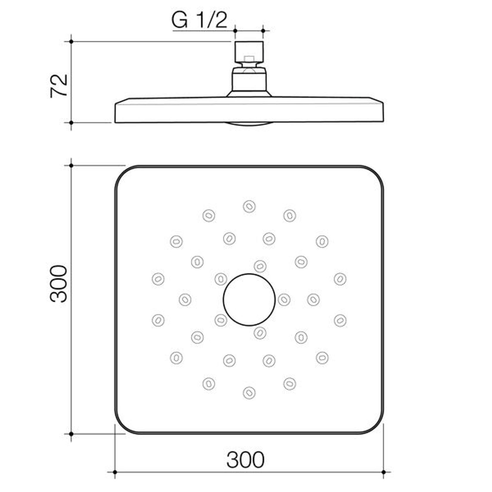 Waipori MK2 Satinjet Overhead (Shower Head Only) gallery detail image