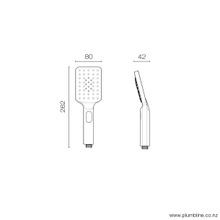 Como Square Shower Handpiece gallery detail image