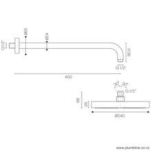 Fukasawa 240mm Wall Mount Rainhead gallery detail image