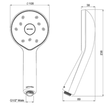 Kiri MKII Low Flow Shower Handset gallery detail image