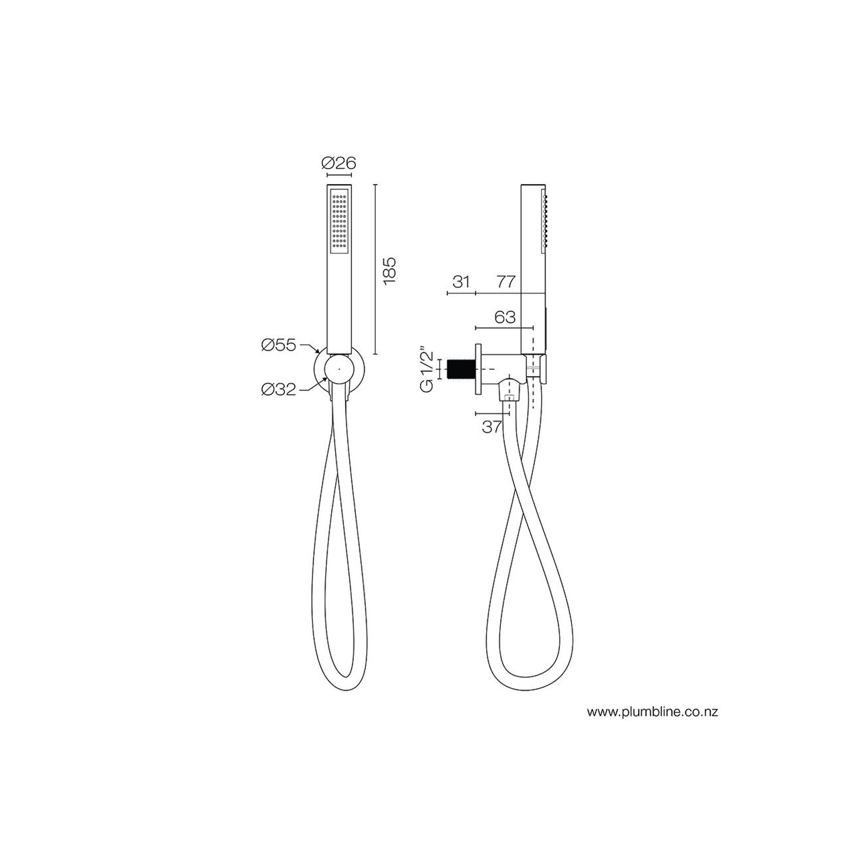 Oli 316 Wall Mount Shower Kit gallery detail image