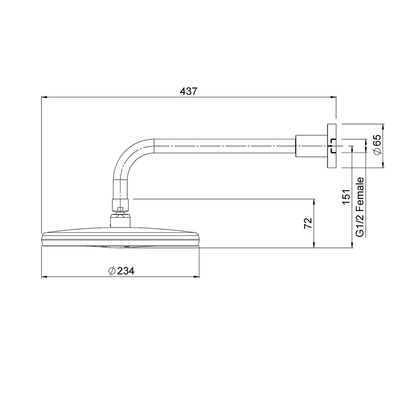 Satinjet Overhead II On Wall Arm gallery detail image