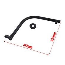 Gooseneck Square Shower Arm Matte Black gallery detail image
