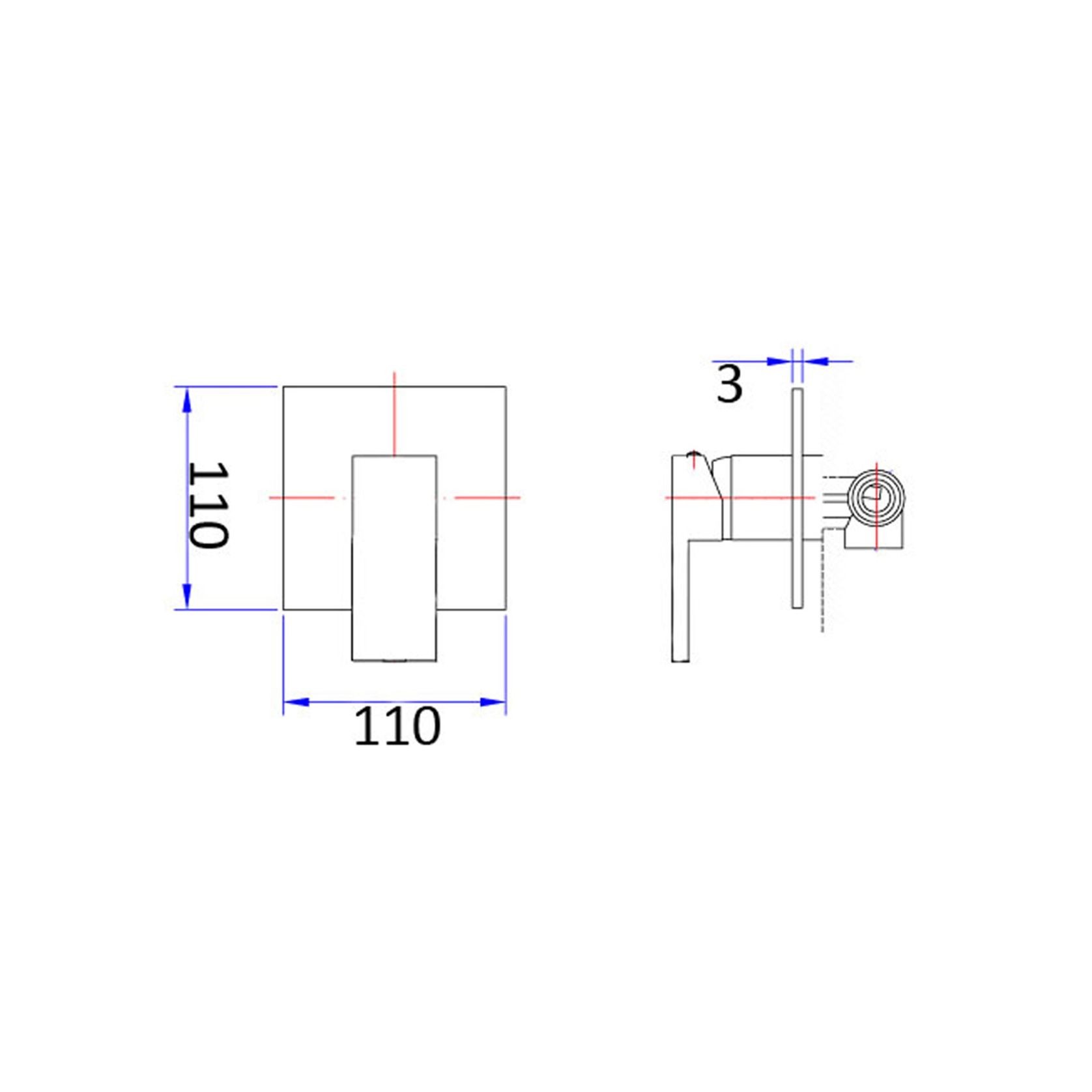 Unika Verona Wall Shower Mixer C gallery detail image