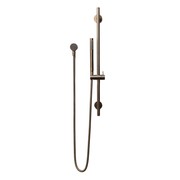 Mira Brushed Vintage Antique Brass Shower on Rail gallery detail image