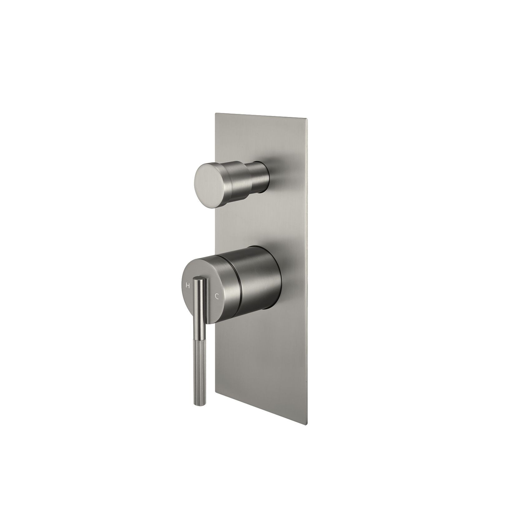 Caddence Wall Mixer with Diverter Brushed Nickel gallery detail image
