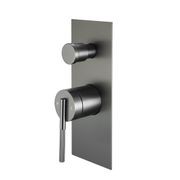 Caddence Wall Mixer with Diverter Gun Metal Grey gallery detail image