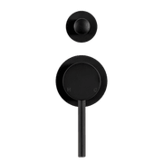 Mira Matte Black Wall Mixer with divertor gallery detail image