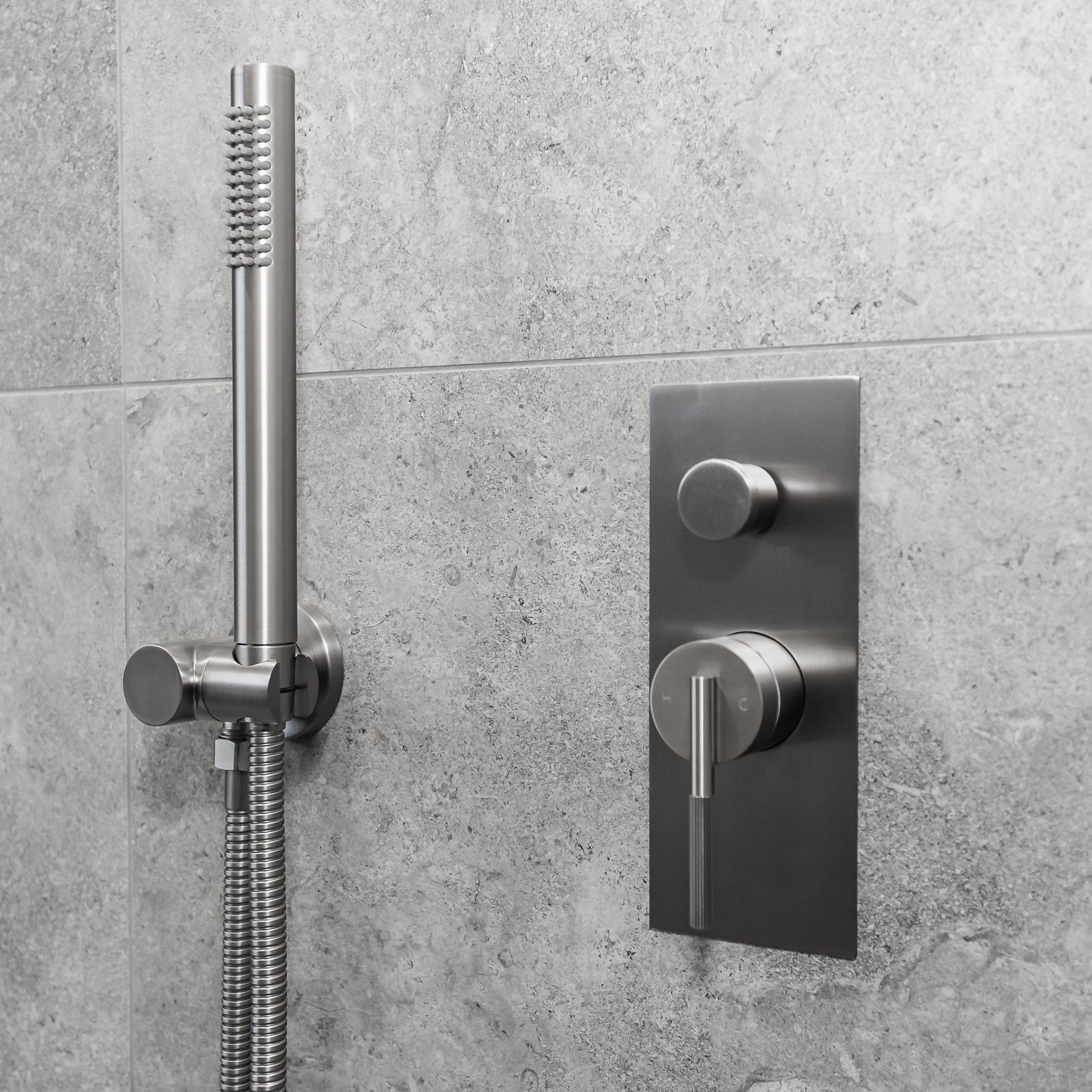 Caddence Wall Mixer with Diverter Brushed Nickel gallery detail image