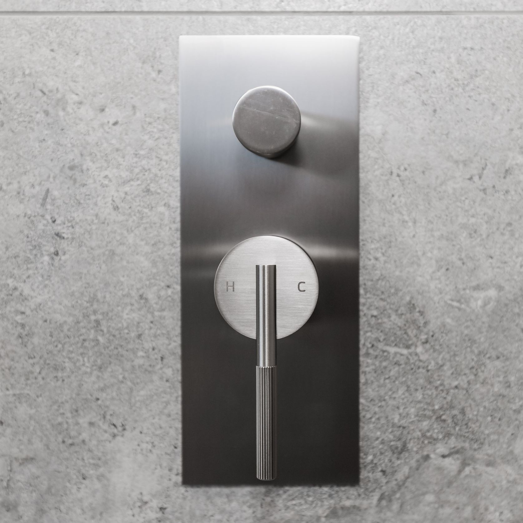 Caddence Wall Mixer with Diverter Brushed Nickel gallery detail image