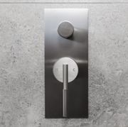 Caddence Wall Mixer with Diverter Brushed Nickel gallery detail image