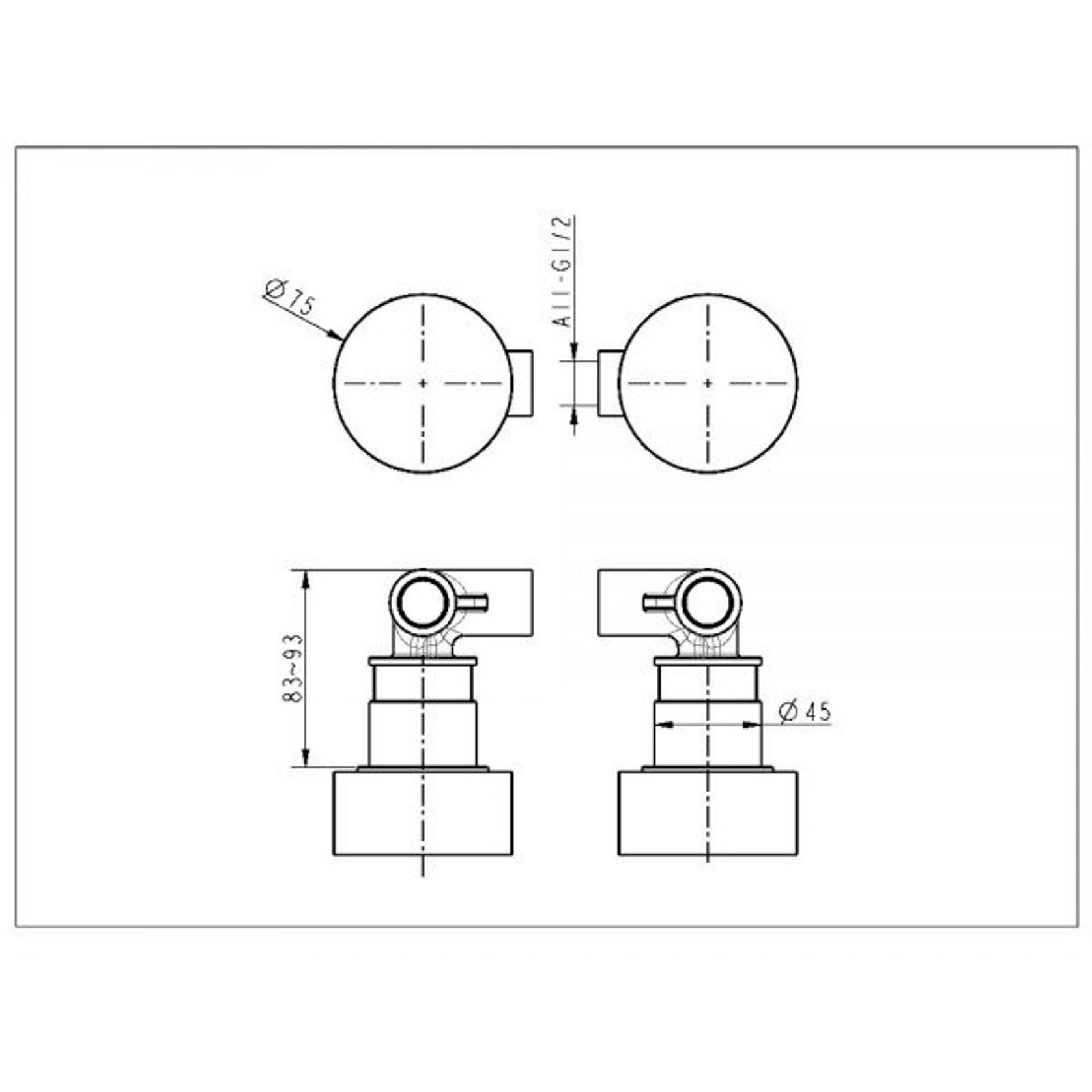 Dial Concealed Shower Mixer Dark Concrete gallery detail image