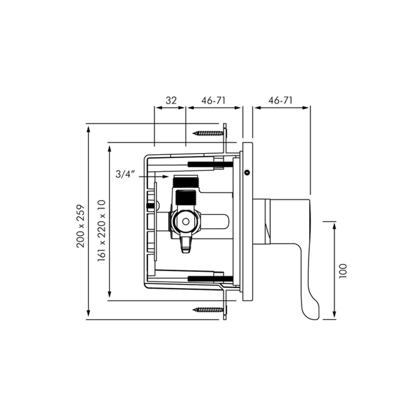 Delabie Securitherm Thermostatic Shower Mixer gallery detail image
