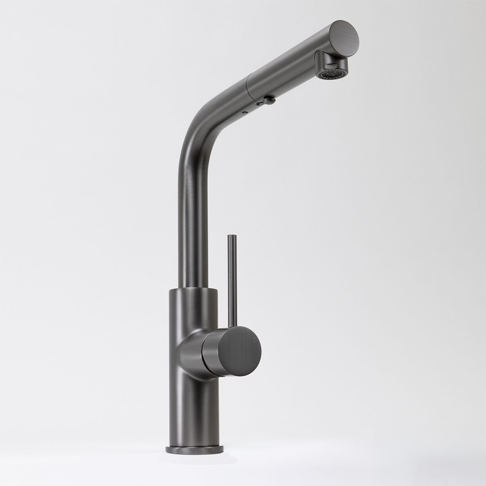 Nisa Square Pull Out Mixer Brushed Gunmetal gallery detail image