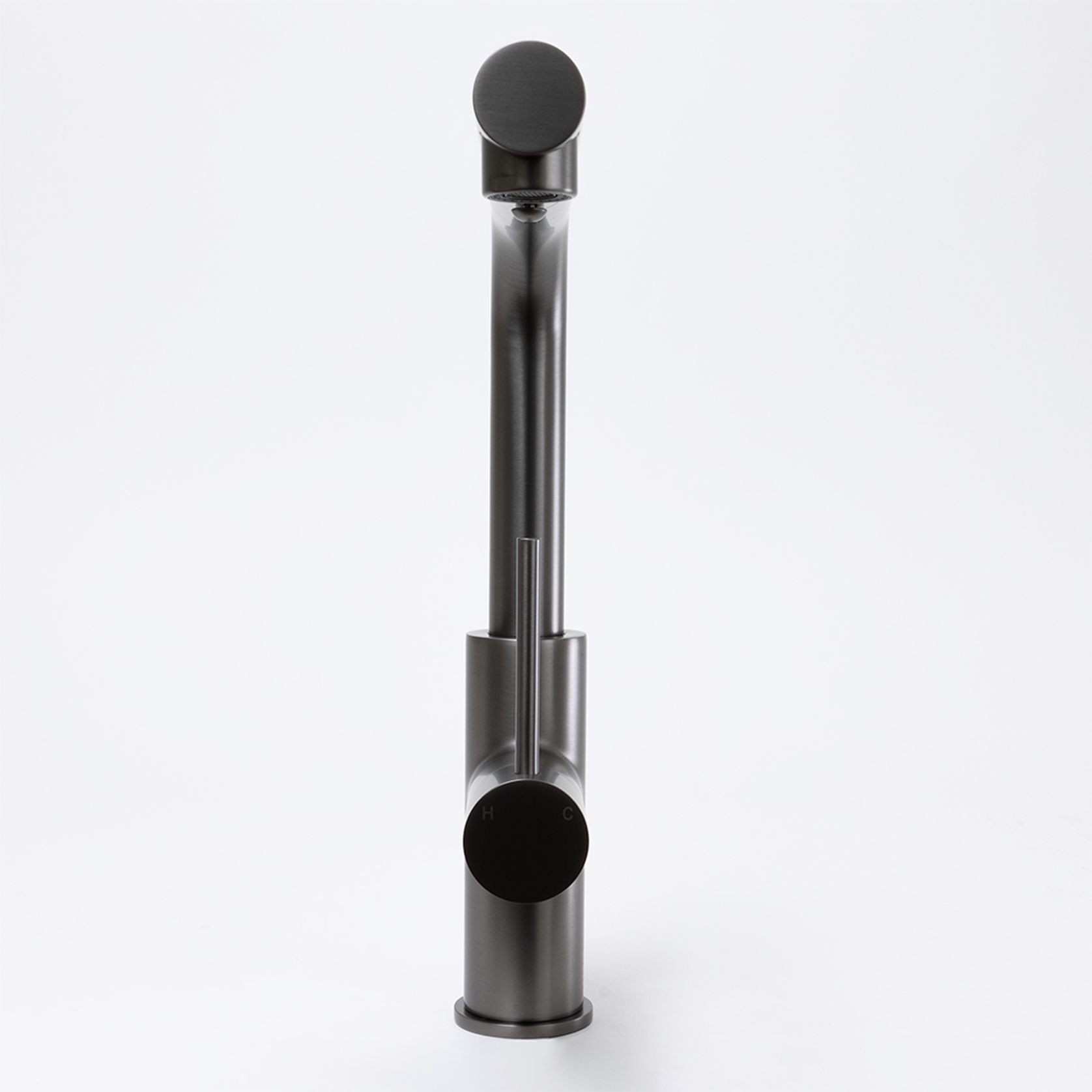 Nisa Square Pull Out Mixer Brushed Gunmetal gallery detail image