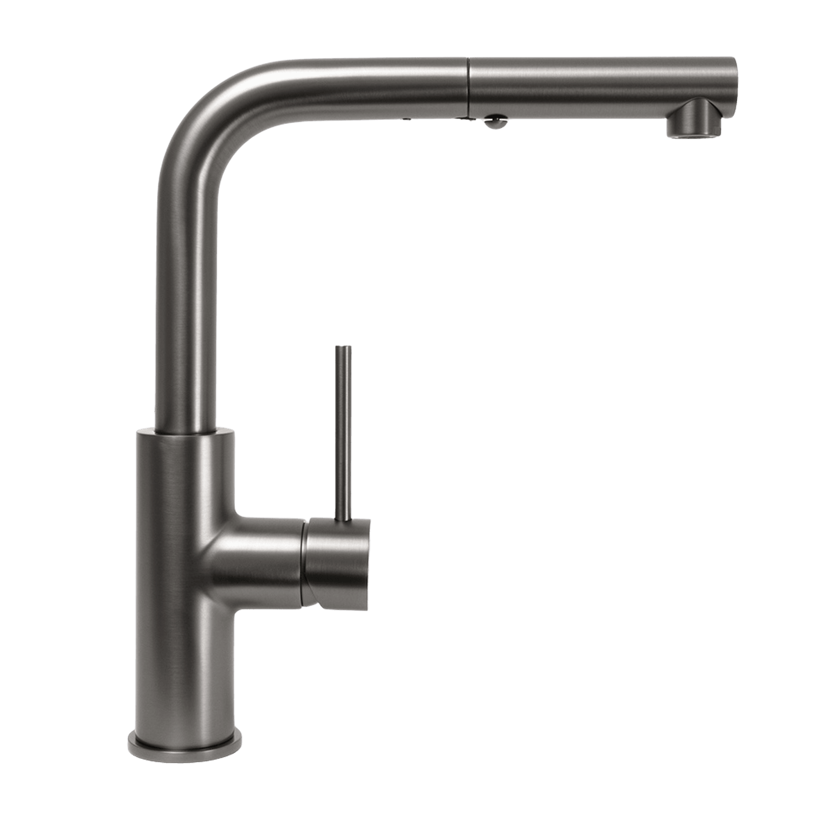 Nisa Square Pull Out Mixer Brushed Gunmetal gallery detail image