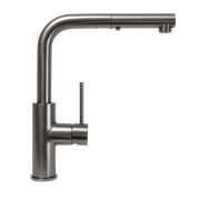 Nisa Square Pull Out Mixer Brushed Gunmetal gallery detail image