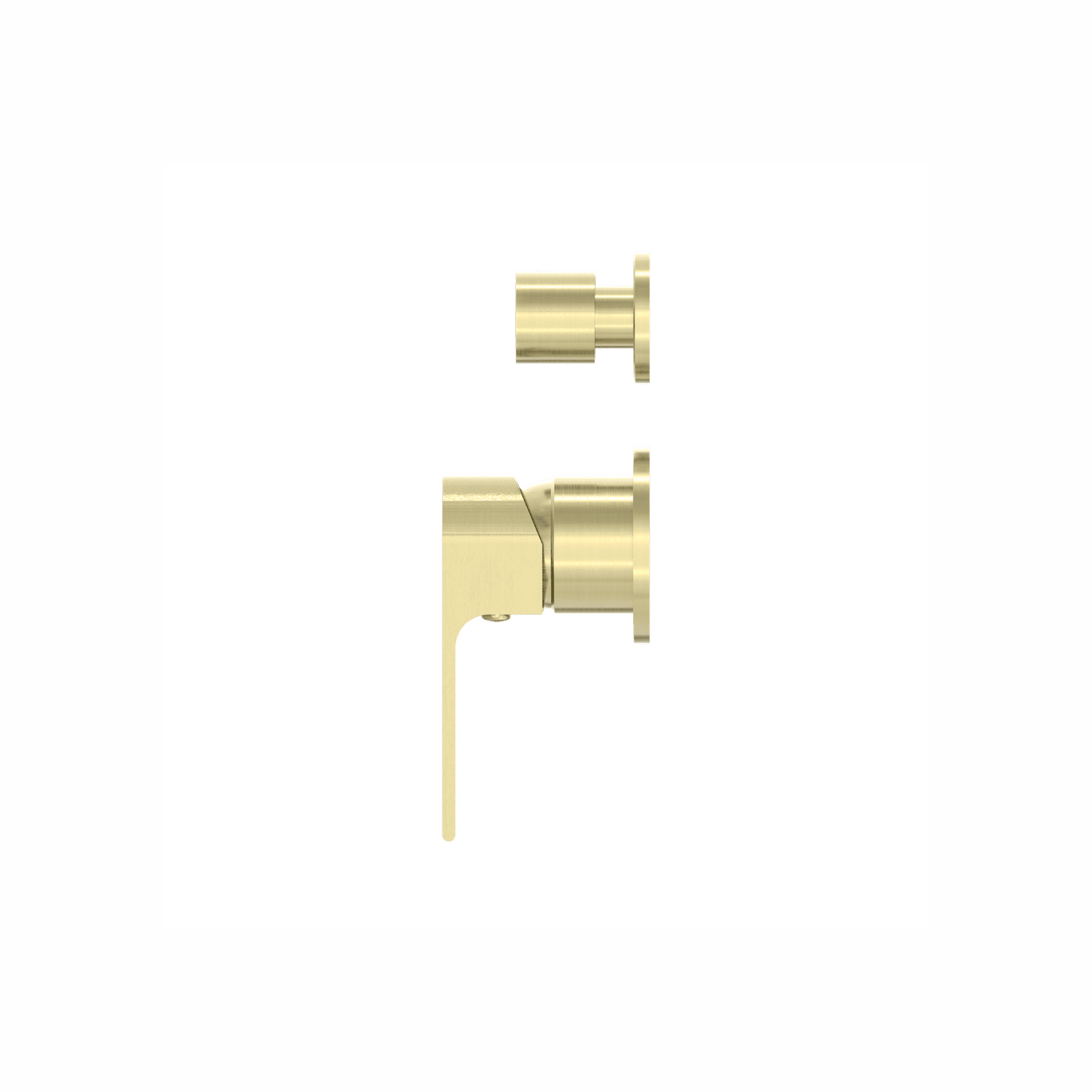Bianca Shower Mixer & Divertor Back Plate | Brushed Gold gallery detail image