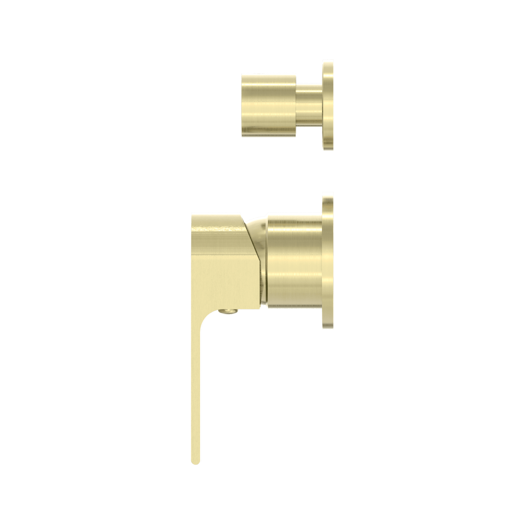 Bianca Shower Mixer & Divertor Back Plate | Brushed Gold gallery detail image