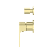 Bianca Shower Mixer & Divertor Back Plate | Brushed Gold gallery detail image