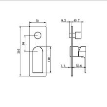 Bianca Shower Mixer & Divertor Trim Kits | Brushed Nickel gallery detail image
