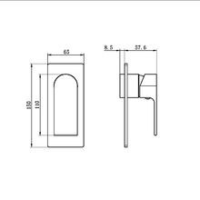 Bianca Shower Mixer Trim Kits | Matte Black gallery detail image