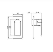 Bianca Shower Mixer Trim Kits | Chrome gallery detail image