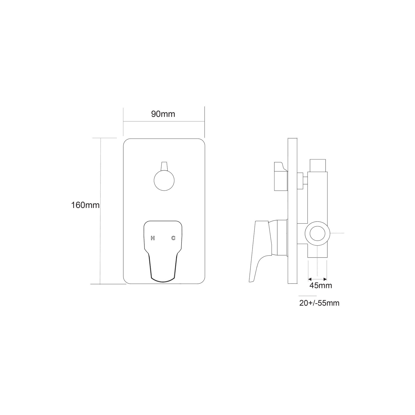 Eclipse Shower Diverter gallery detail image