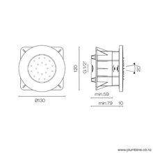 Flow Adjustable Body Spray Round gallery detail image