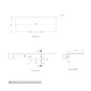 Vaada Shower Shelf 230mm - Brushed Gunmetal gallery detail image