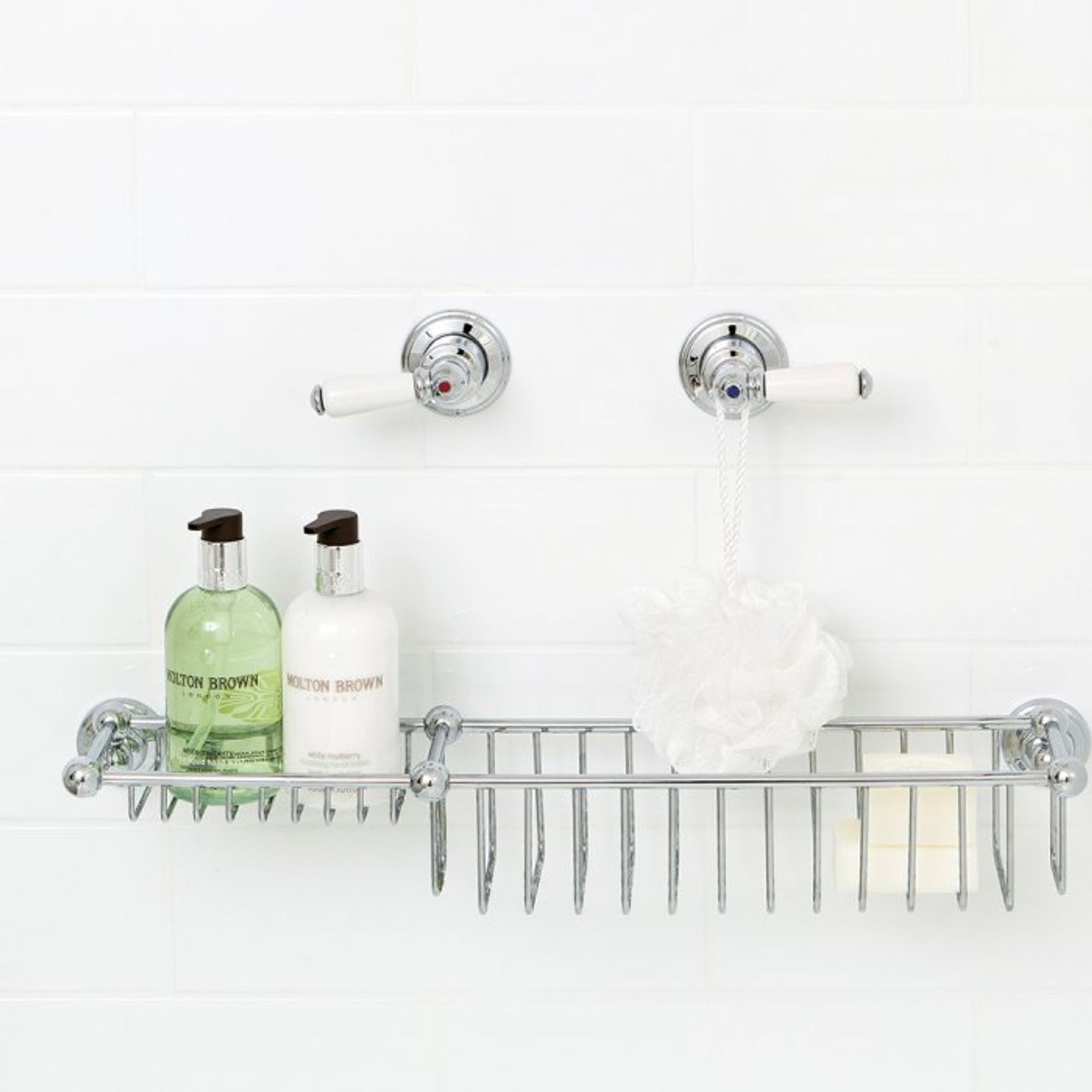 Perrin & Rowe Shower Basket with Soap Tray gallery detail image