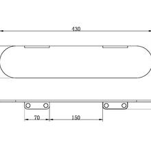 Zen SS316L Metal Shower Shelf | Brushed Gold gallery detail image