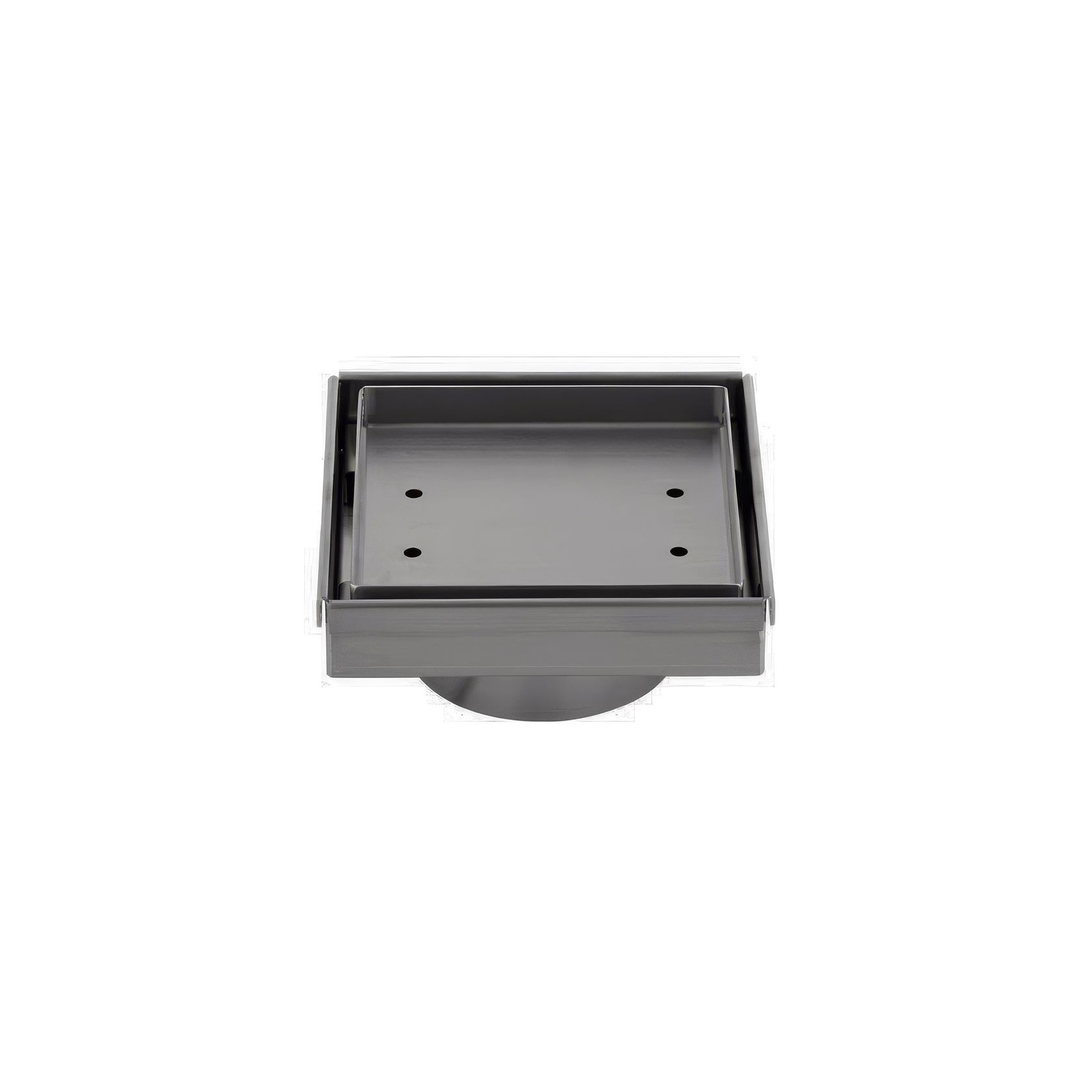 Pixi Tile Insert Floor Waste 125mm - Brushed Gunmetal gallery detail image