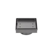 Pixi Tile Insert Floor Waste 125mm - Brushed Gunmetal gallery detail image