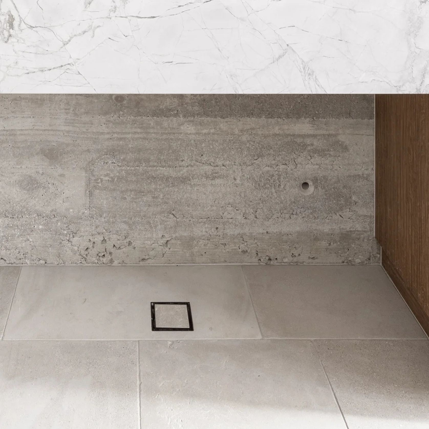 Pixi Tile Insert Floor Waste 125mm - Brushed Gunmetal gallery detail image