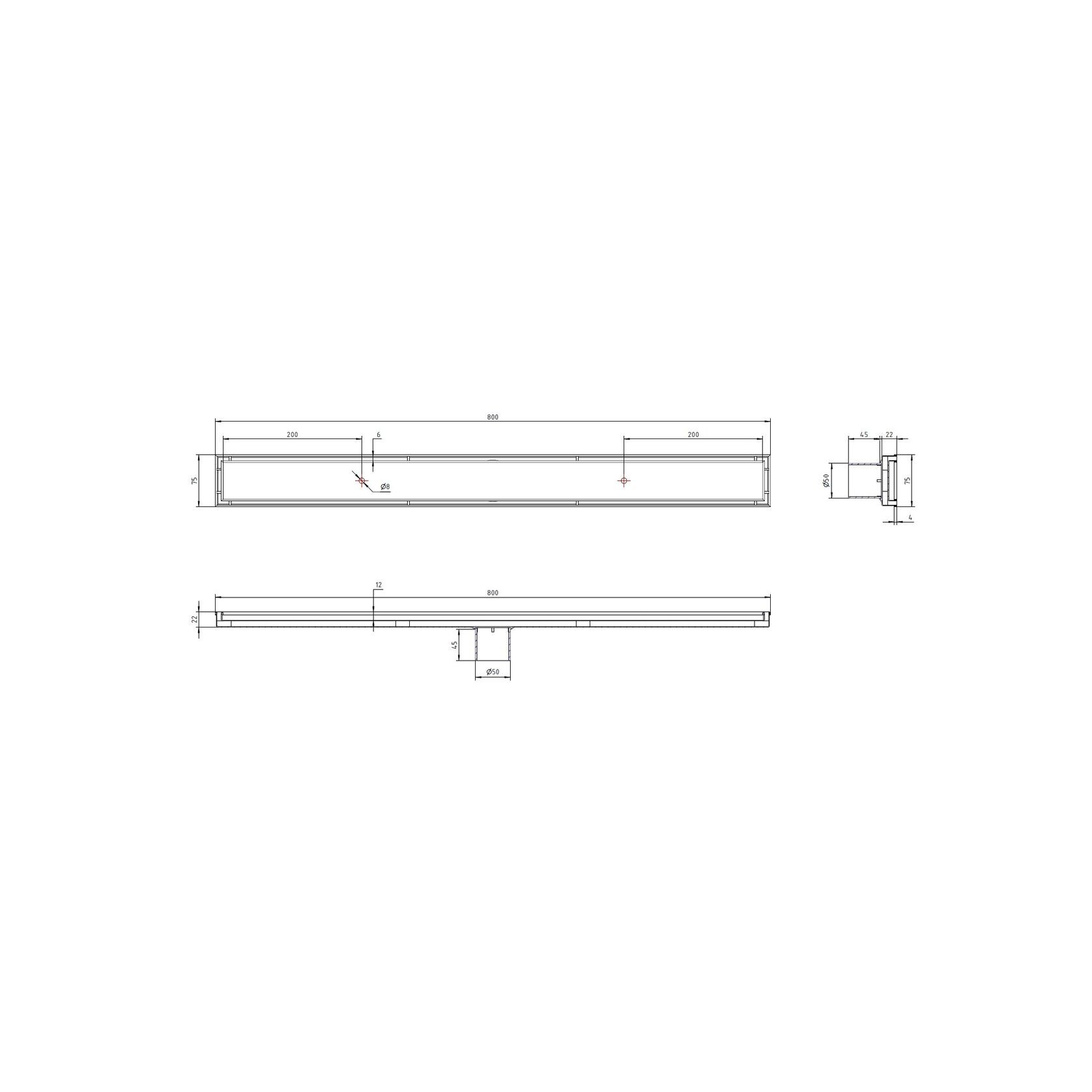 Code Flow Tiled Insert Channel Drain gallery detail image