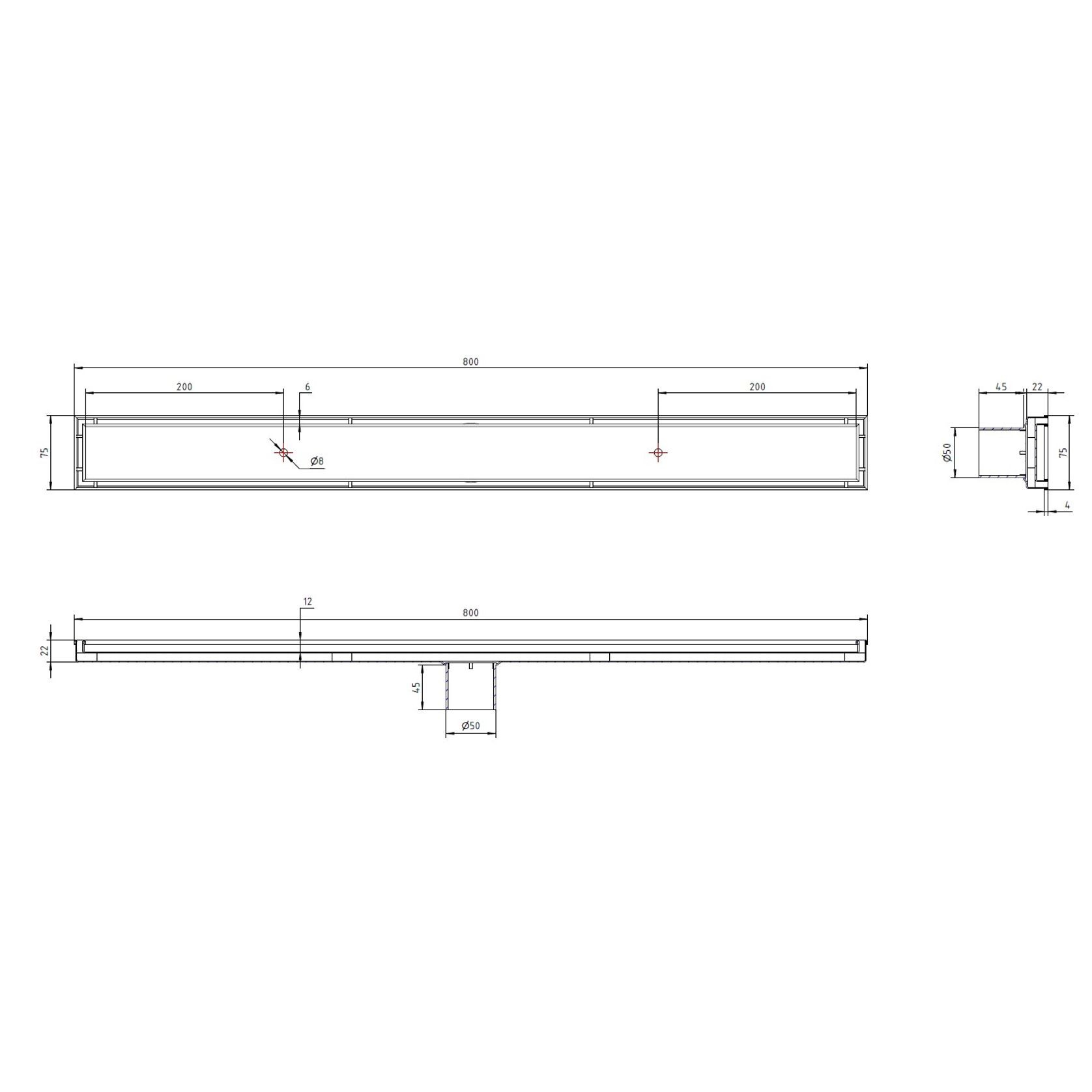 Code Flow Tiled Insert Channel Drain gallery detail image