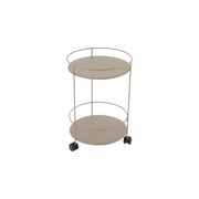 Guinguette Side Wheeled Table with Solid Double Top gallery detail image