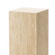 Cubie Plinth Small | Cream Travertine gallery detail image