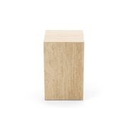 Cubie Plinth Small | Cream Travertine gallery detail image