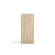 Cubie Plinth Medium | Cream Travertine gallery detail image