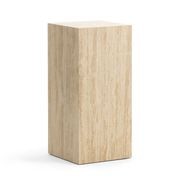 Cubie Plinth Medium | Cream Travertine gallery detail image