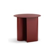 Zeke Round Side Table | Merlot Red gallery detail image