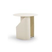 Zeke Round Side Table | Beige Cream gallery detail image