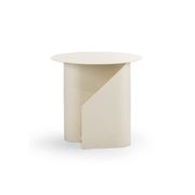 Zeke Round Side Table | Beige Cream gallery detail image