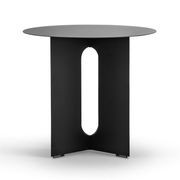 Kiyo Round Steel Side Table | Matte Black gallery detail image